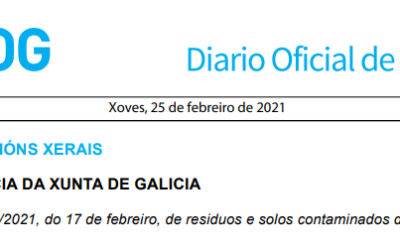 Se aprueba la Ley 6/2021 de Residuos y Suelos Contaminados de Galicia